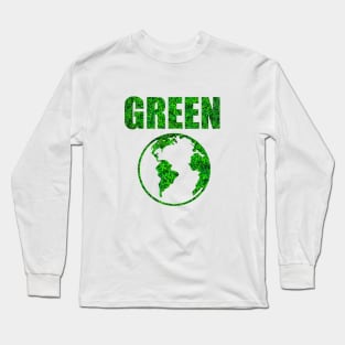 Green Earth! Keep it green - transparent Long Sleeve T-Shirt